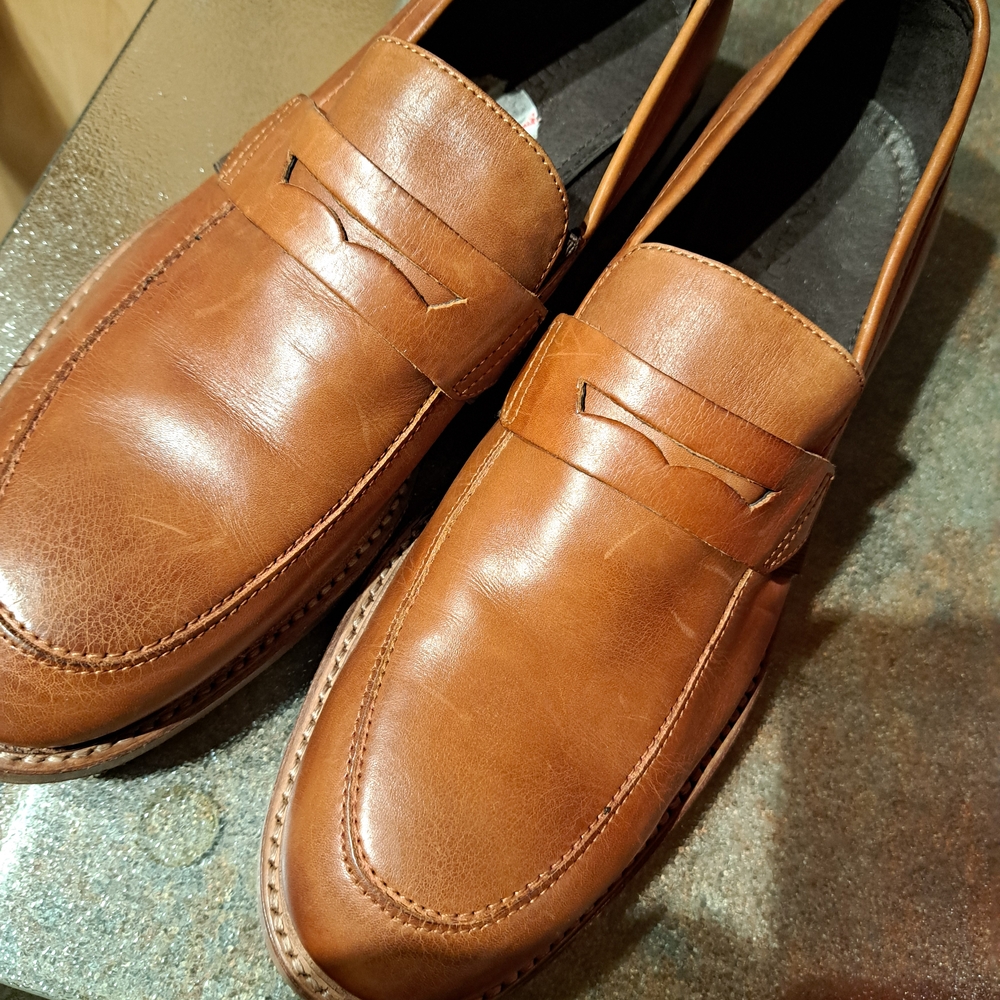 Donald J. Pliner Brown Leather Oxfords